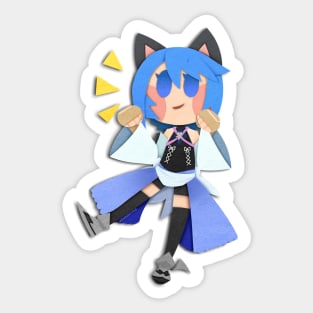 Cat Aqua Sticker